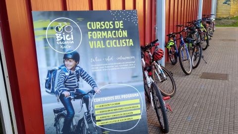 Biciescuela en el CP Miguel de Cervantes de Gij&oacute;n