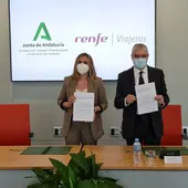 Junta y Renfe acuerdan la integración del Cercanías en el sistema del Consorcio de Transportes Junta y Renfe acuerdan la integración del Cercanías en el sistema del Consorcio de Transportes