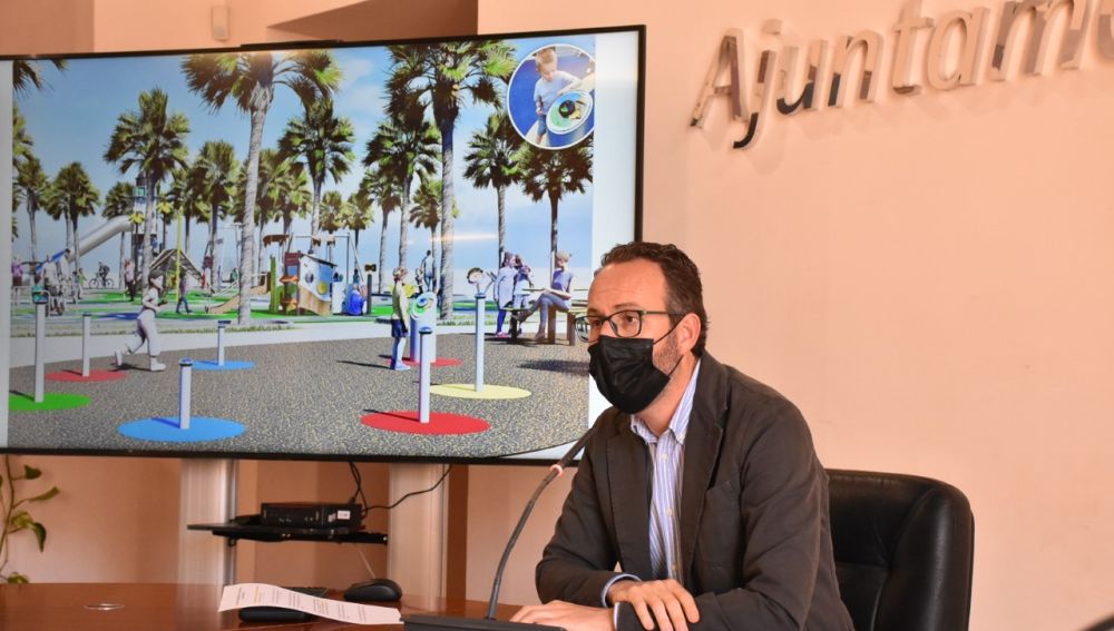 Presentación de la nueva área de juegos infantiles del Parque Municipal de Elche.