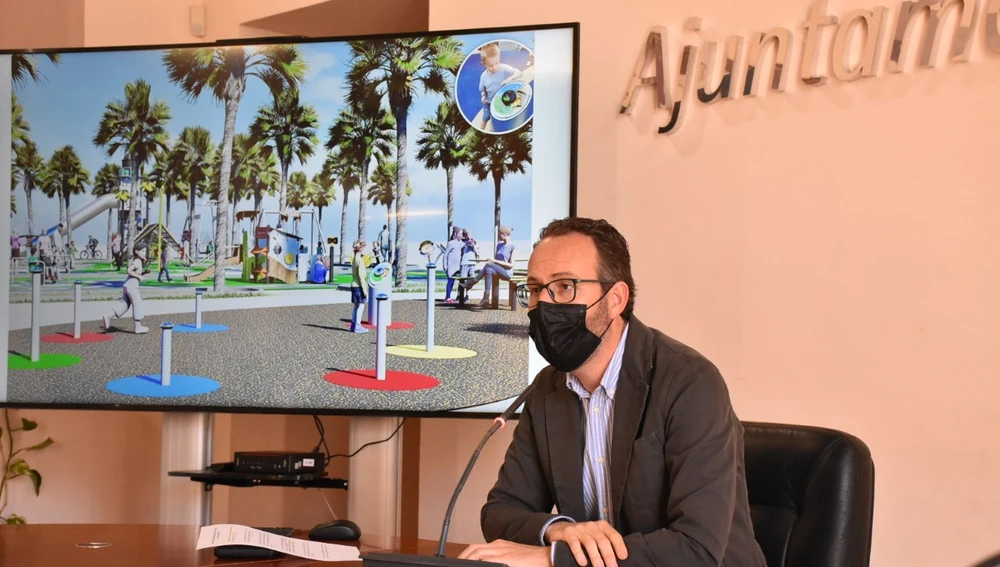 Presentación de la nueva área de juegos infantiles del Parque Municipal de Elche. Presentación de la nueva área de juegos infantiles del Parque Municipal de Elche.