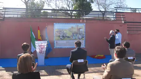 Badajoz ensalza la figura de Alfonso IX de León con un mural en la paseo fluvial Badajoz