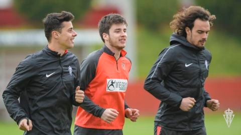 Entrenamiento del Sporting de Gij&oacute;n