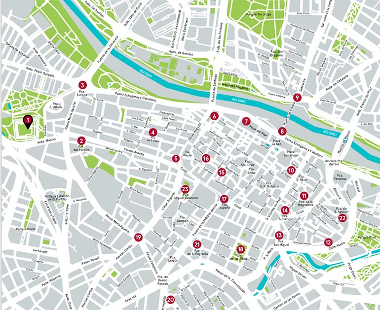 Una ruta por los hitos que señalan 23 puntos clave de Los Sitios Una ruta por los hitos que señalan 23 puntos clave de Los Sitios