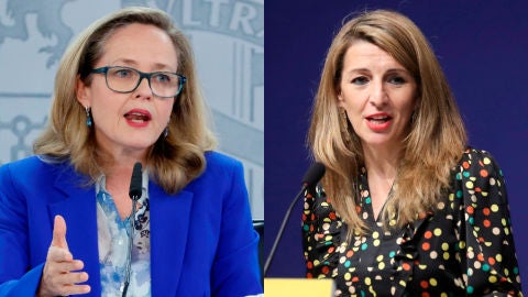 Nadia Calvi&ntilde;o y Yolanda D&iacute;az