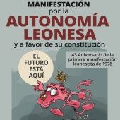 Cartel de la manifestación pro-autonomía