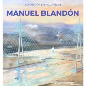 Cártel de la muestra de Manuel Blandón