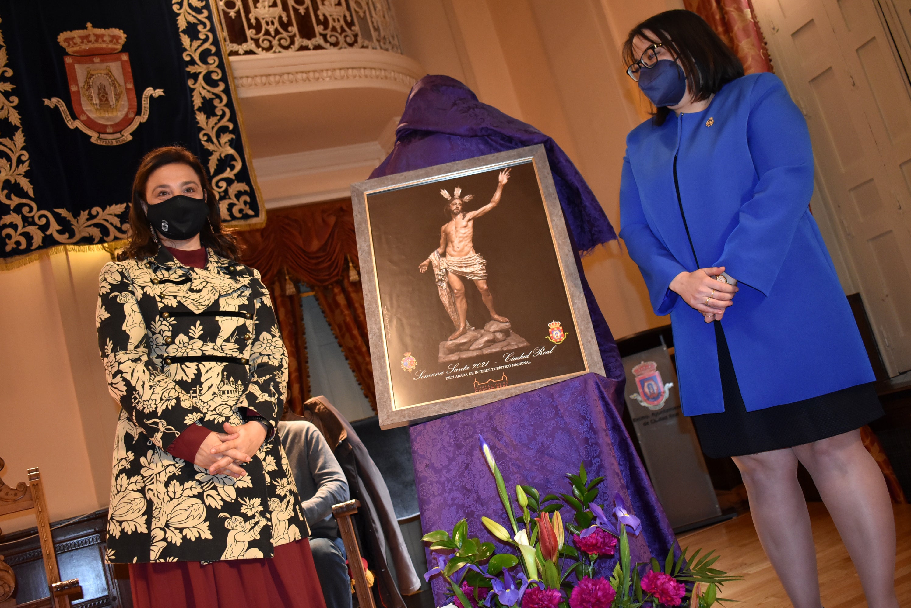 Una imagen del nuevo Cristo Resucitado, cartel de la Semana Santa de Ciudad Real Una imagen del nuevo Cristo Resucitado, cartel de la Semana Santa de Ciudad Real