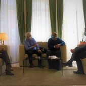 Reunión entre Caballero y el presidente de la Coordinadora de ONGD de C-LM Reunión entre Caballero y el presidente de la Coordinadora de ONGD de C-LM