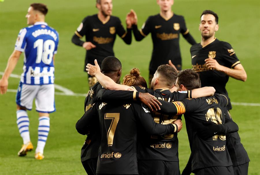 Festival de goles del Barcelona ante la Real Sociedad Festival de goles del Barcelona ante la Real Sociedad