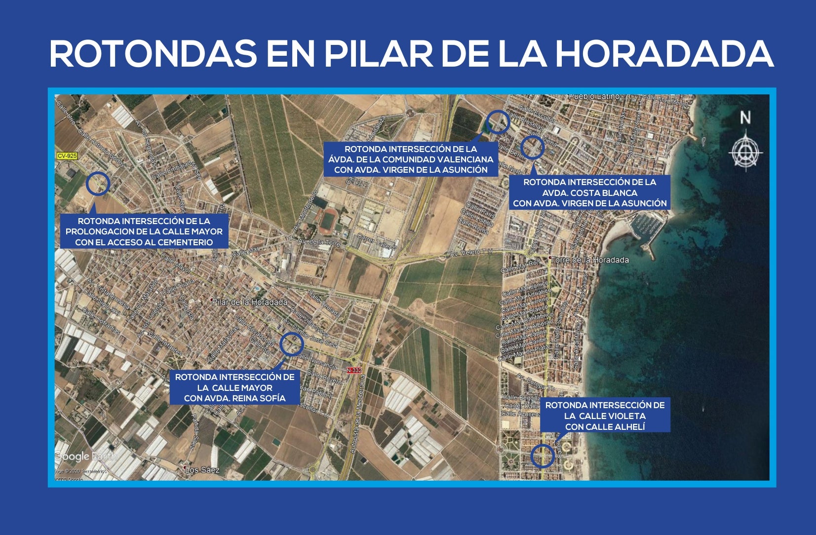 Las cinco nuevas rotondas, además de para mejorar las condiciones de capacidad del tráfico, servirán para reducir la velocidad de los vehículos que circulan por esas zonas Las cinco nuevas rotondas, además de para mejorar las condiciones de capacidad del tráfico, servirán para reducir la velocidad de los vehículos que circulan por esas zonas