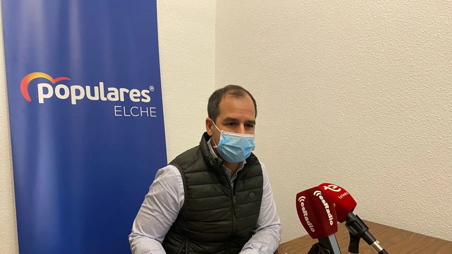 José Navarro, portavoz adjunto del PP en el Ayuntamiento de Elche.
