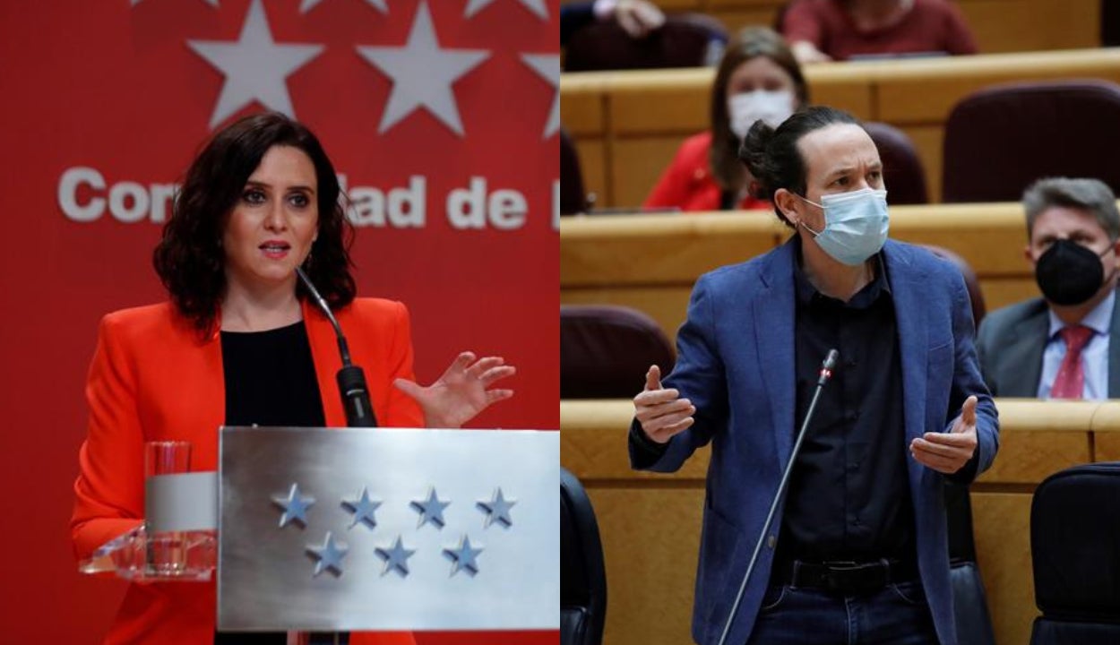 Encuestas elecciones Madrid: Ayuso y Pablo Iglesias suben, según los últimos sondeos Encuestas elecciones Madrid: Ayuso y Pablo Iglesias suben, según los últimos sondeos