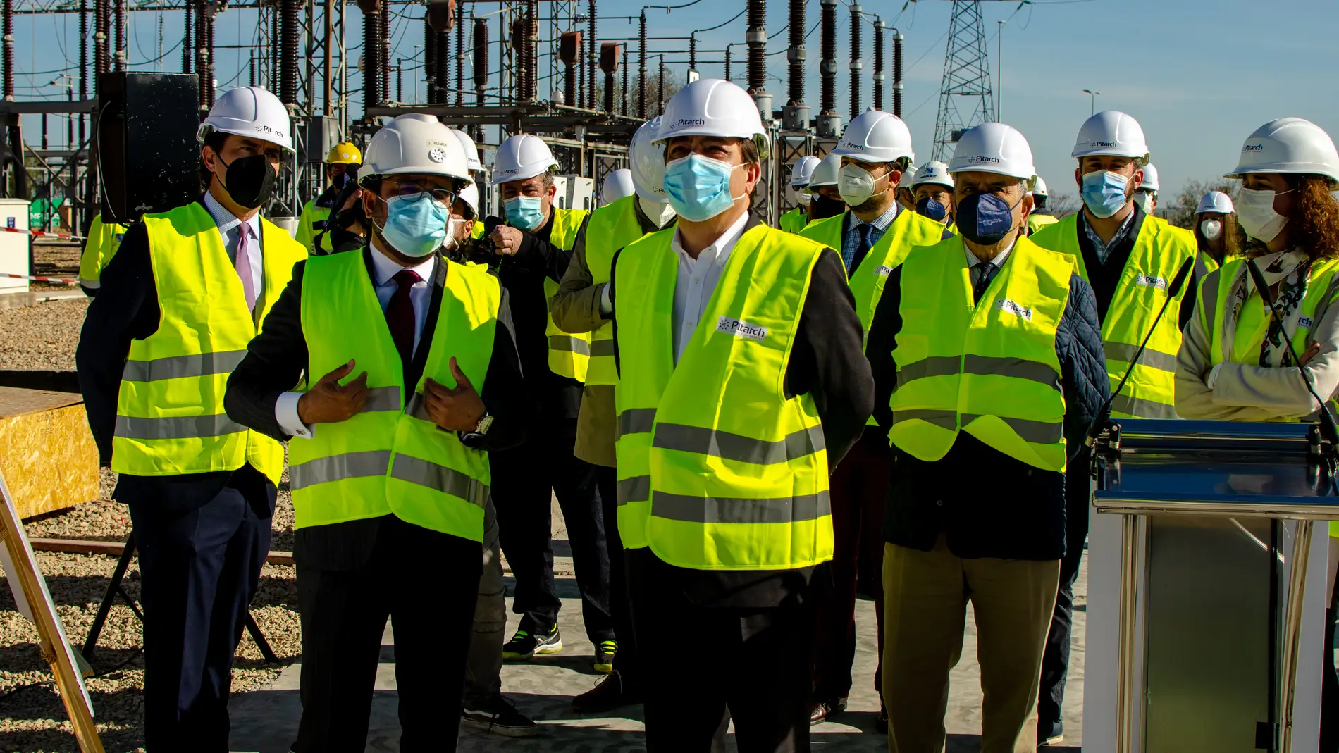 El presidente de la Junta visita en Cáceres el nuevo transformador de la Subestación Eléctrica instalado por Eléctricas Pitarch