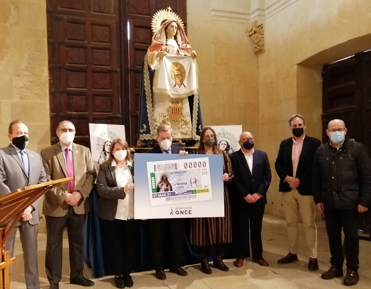 'La Verónica alicantina' promociona la Semana Santa en el cupón de la ONCE 'La Verónica alicantina' promociona la Semana Santa en el cupón de la ONCE