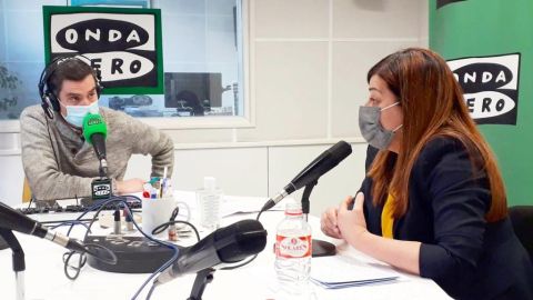 M&ordf; Jos&eacute; S&aacute;inz de Buruaga con Javier Barbero