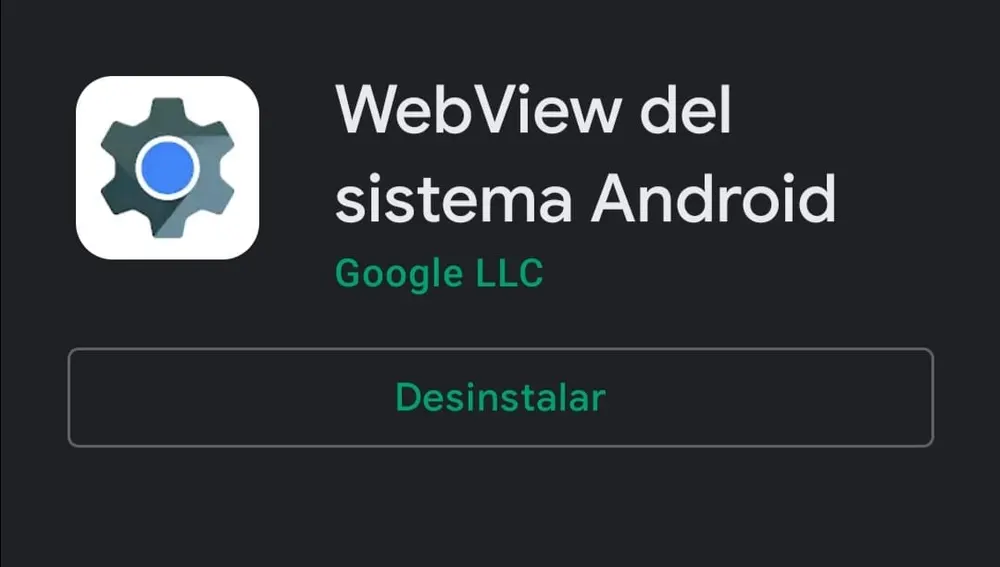 Web View del sistema Android