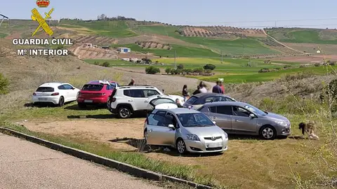 Desalojo de la fiesta ilegal en Albarreal de Tajo Desalojo de la fiesta ilegal en Albarreal de Tajo