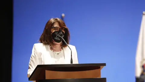 La rectora en su discurso de toma de posesión La rectora en su discurso de toma de posesión