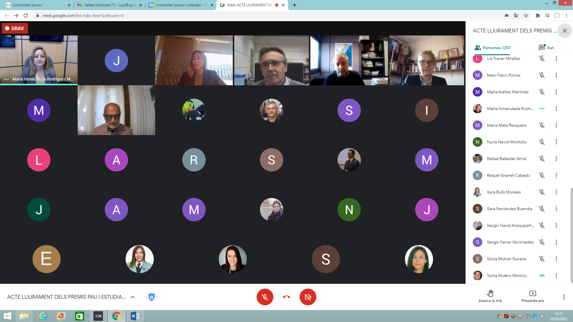 El Aula Fundación Banco Sabadell de Promoción del Talento premia al estudiantado excelente de la Universitat Jaume I El Aula Fundación Banco Sabadell de Promoción del Talento premia al estudiantado excelente de la Universitat Jaume I