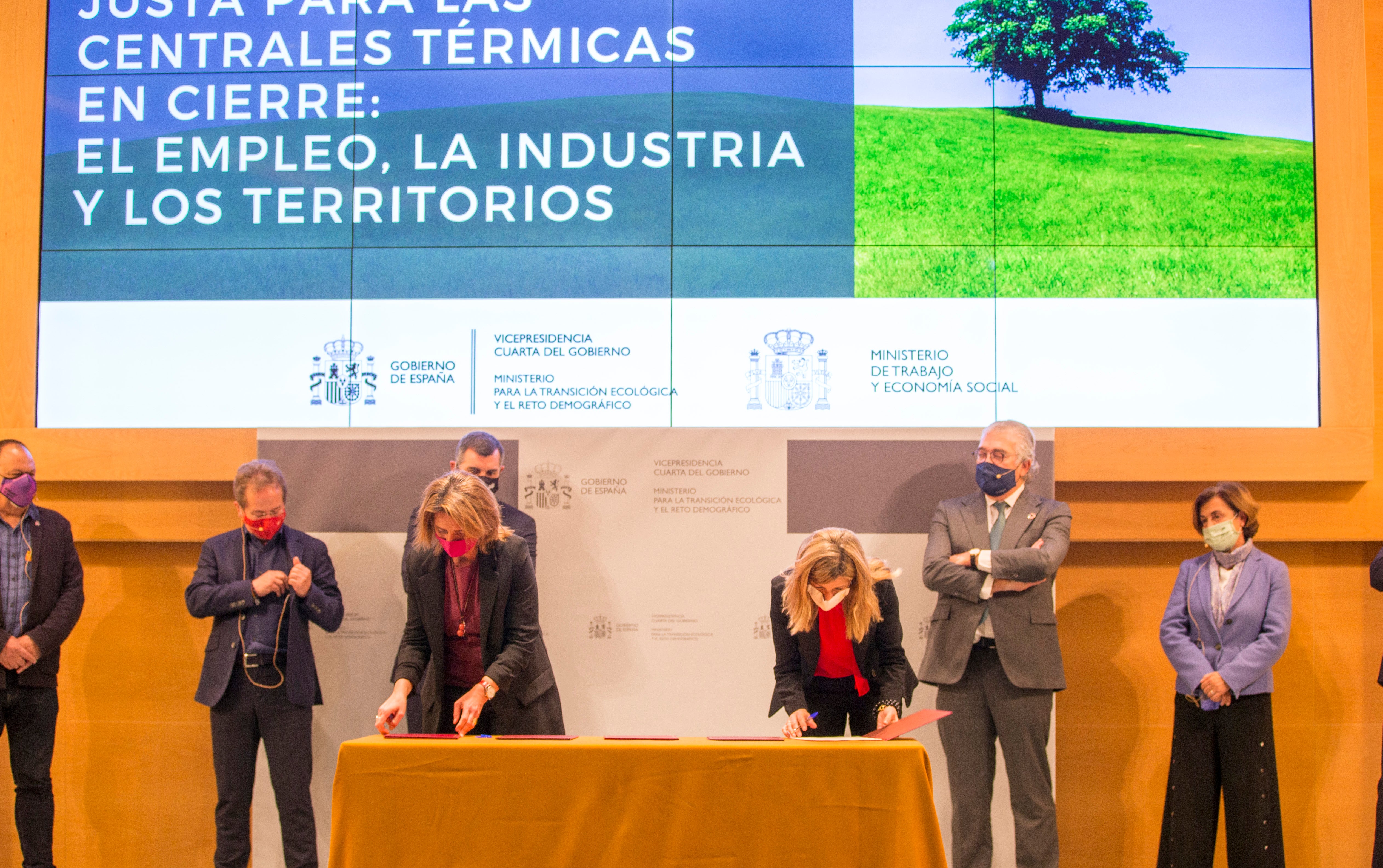 Firmado el acuerdo para la transición justa Firmado el acuerdo para la transición justa