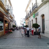 Calle San Rafael con esquina de Matute, en San Fernando Calle San Rafael con esquina de Matute, en San Fernando