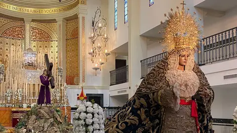 La Esperanza y el Nazareno del Paso en Málaga La Esperanza y el Nazareno del Paso en Málaga