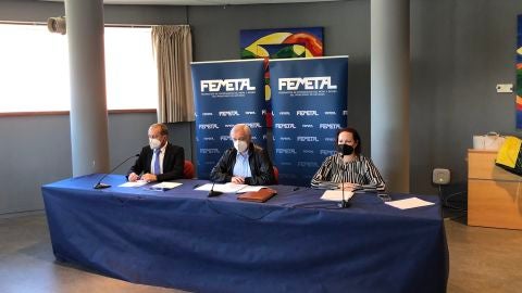 Rueda de prensa de los responsables de Femetal