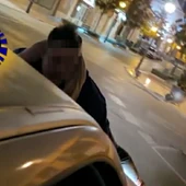 Imagen captada del video que grabaron los ocupantes del vehículo Imagen captada del video que grabaron los ocupantes del vehículo