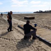 Las playas de Rota ya se preparan para la temporada media