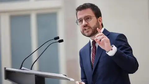 El candidato de ERC a la presidencia de la Generalitat, Pere Aragonès, en el Parlament de Catalunya El candidato de ERC a la presidencia de la Generalitat, Pere Aragonès, en el Parlament de Catalunya