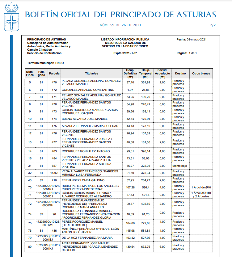 Obras de mejora en la EDAR de Tineo Obras de mejora en la EDAR de Tineo
