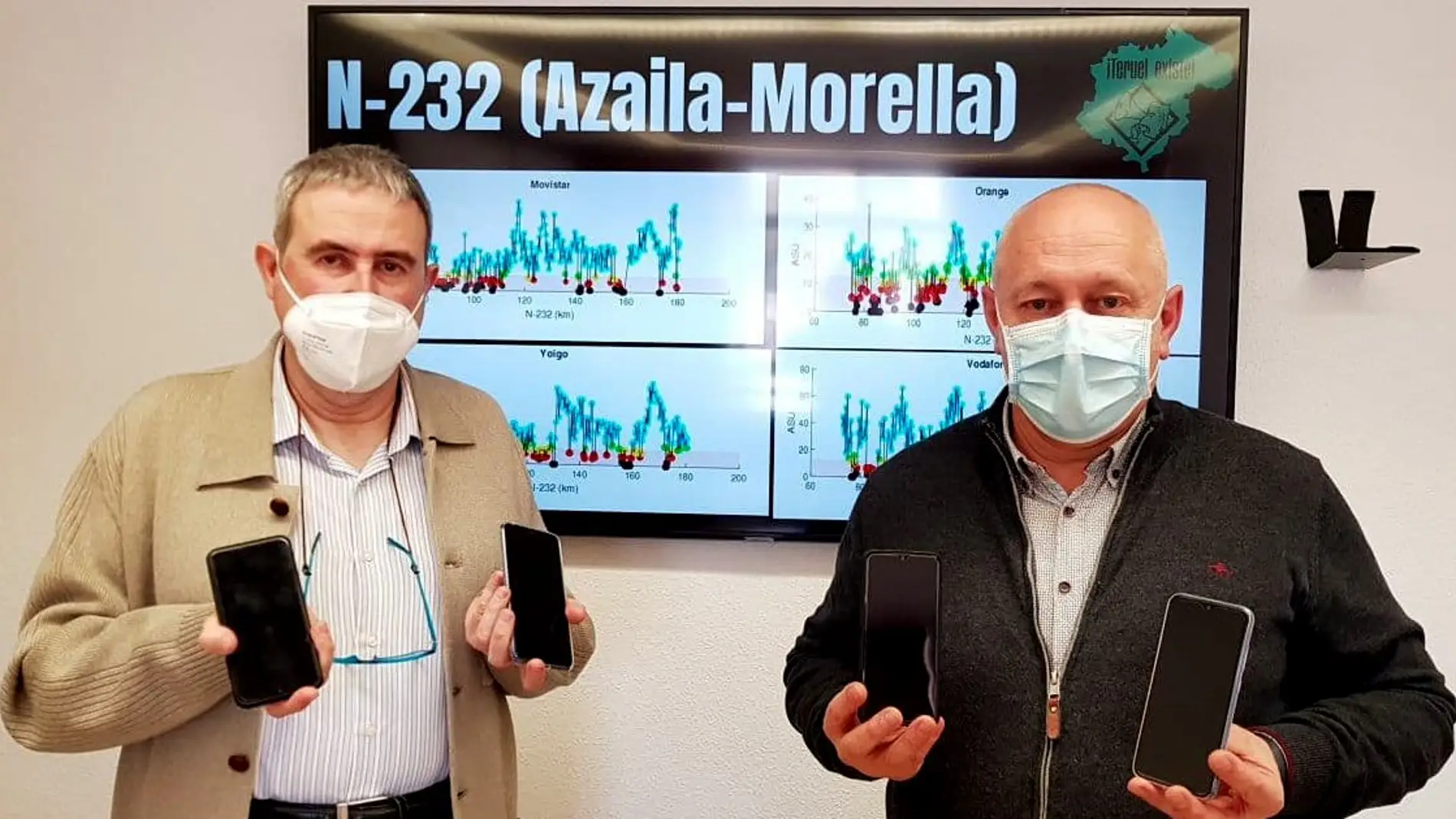 Ignacio Ardid y Antonio Saz, portavoces del movimiento ciudadano Teruel Existe