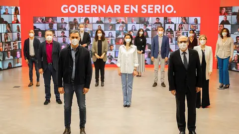 Pedro Sánchez y Ángel Gabilondo en un acto de la precamapaña de las elecciones de Madrid Pedro Sánchez y Ángel Gabilondo en un acto de la precamapaña de las elecciones de Madrid