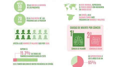 El cáncer de colon en cifras El cáncer de colon en cifras