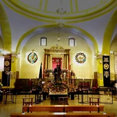 Interior de Santa Nonia el Lunes Santo de 2021 Interior de Santa Nonia el Lunes Santo de 2021