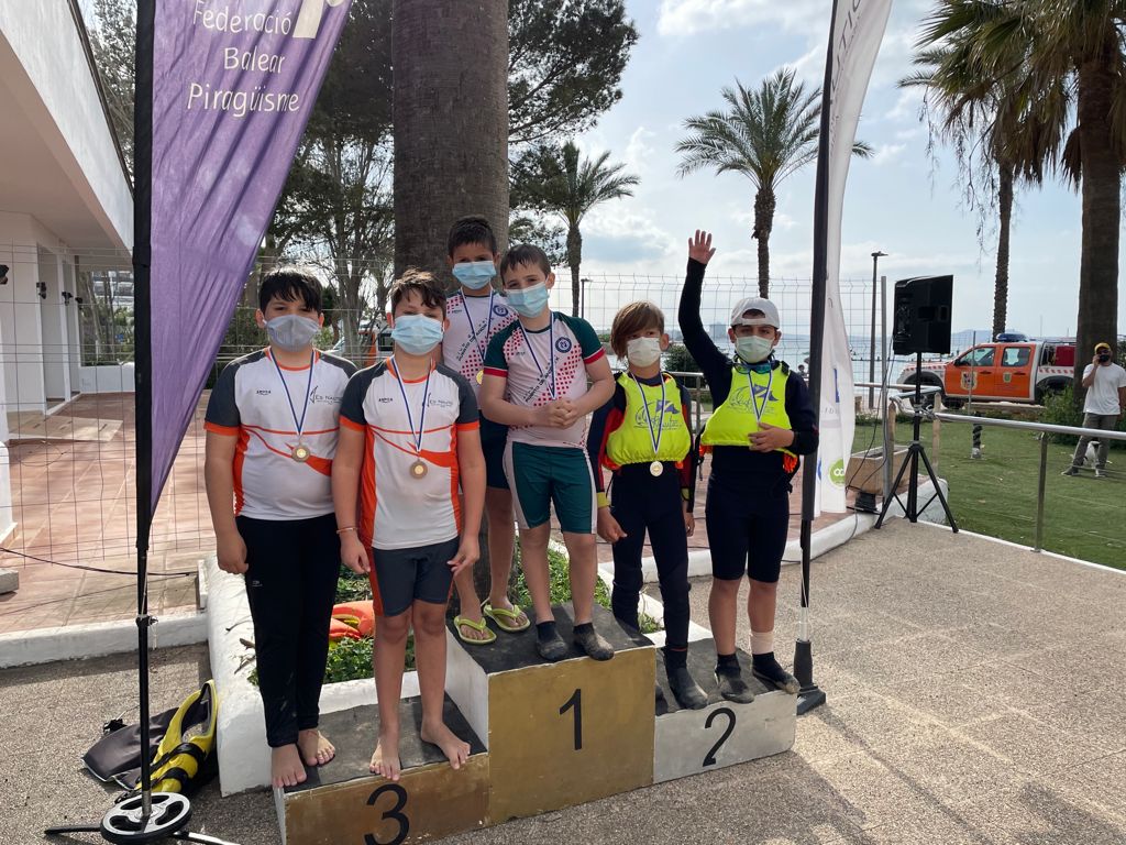 Dominio de los piragüistas ibicencos en la Copa Balear de Promoció celebrada en s’Arenal Dominio de los piragüistas ibicencos en la Copa Balear de Promoció celebrada en s’Arenal