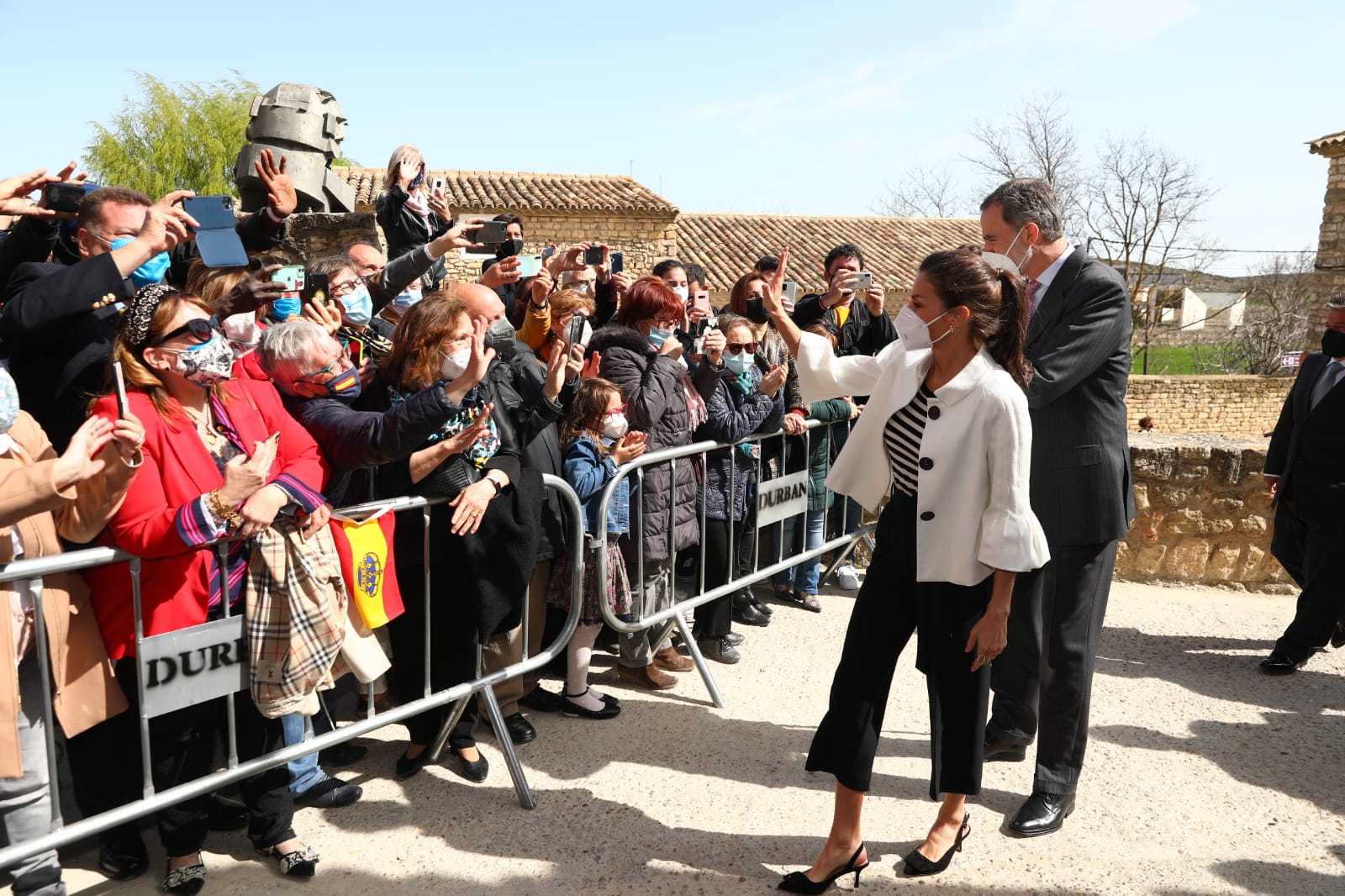 Los Reyes ensalzan la figura de Goya en Fuendetodos Los Reyes ensalzan la figura de Goya en Fuendetodos