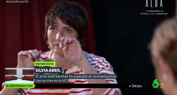 Silvia Abril se emociona al recordar el ingreso en la UCI de Jordi Sánchez por coronavirus Silvia Abril se emociona al recordar el ingreso en la UCI de Jordi Sánchez por coronavirus