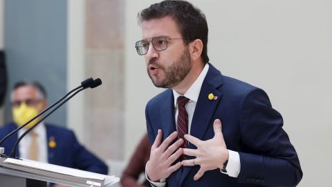 El candidato de ERC, Pere Aragon&eacute;s, 