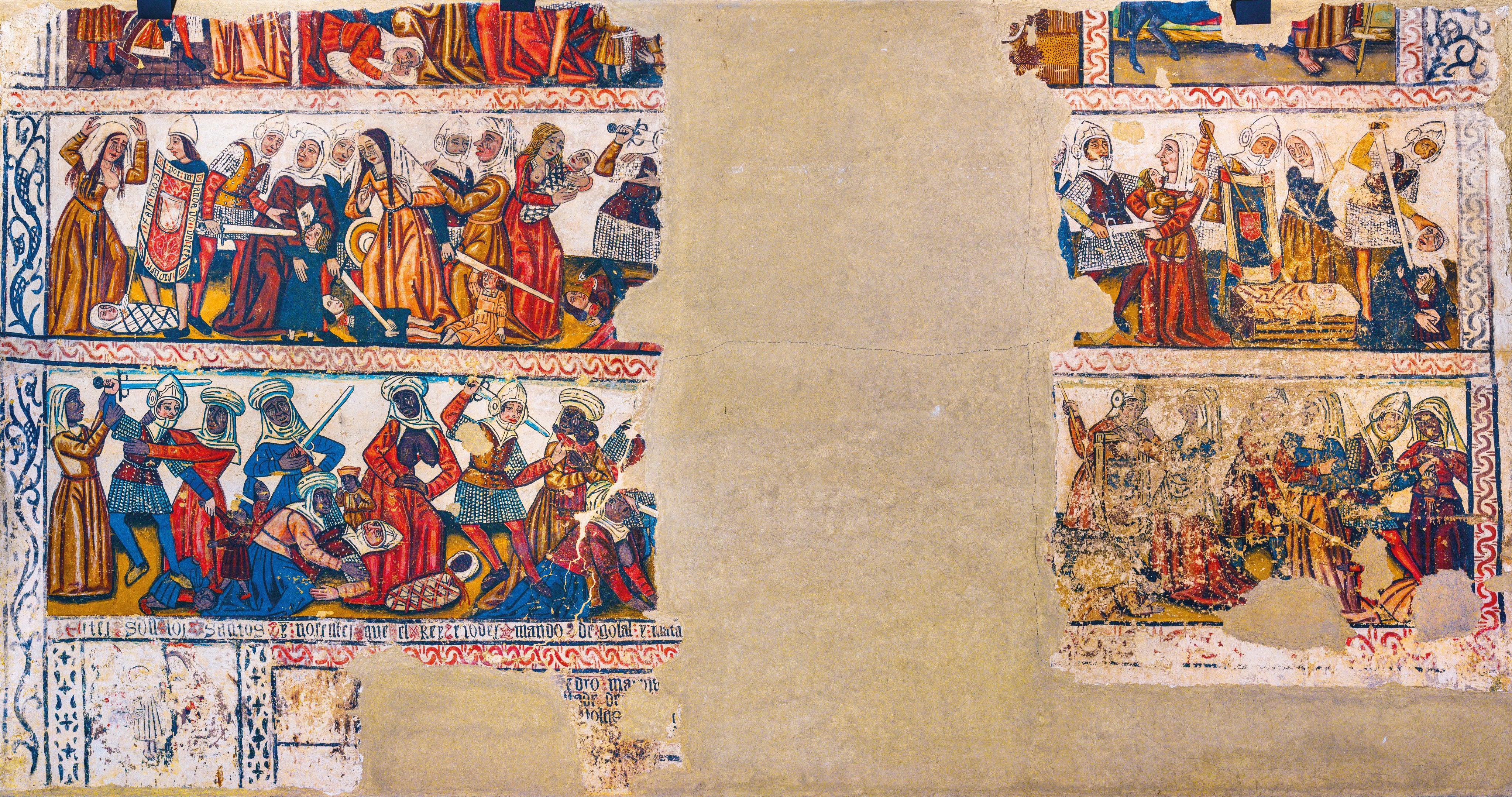 Mondoñedo restaura los murales góticos de su Catedral Mondoñedo restaura los murales góticos de su Catedral