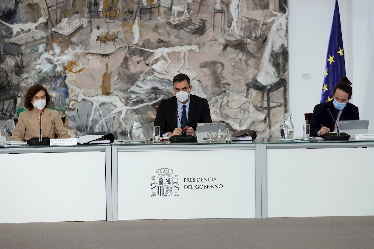 Pablo Iglesias participa en su último Consejo de Ministros como vicepresidente del Gobierno de coalición Pablo Iglesias participa en su último Consejo de Ministros como vicepresidente del Gobierno de coalición