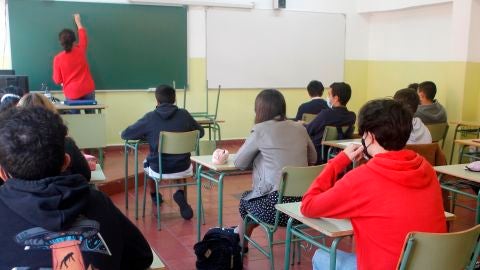 Alumnos en un instituto