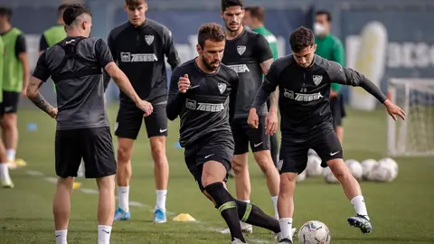 Orlando Sá en un entrenamiento del Málaga CF Orlando Sá en un entrenamiento del Málaga CF