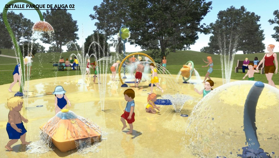 Xogaremos coa auga nun novo parque infantil en Pontevedra Xogaremos coa auga nun novo parque infantil en Pontevedra