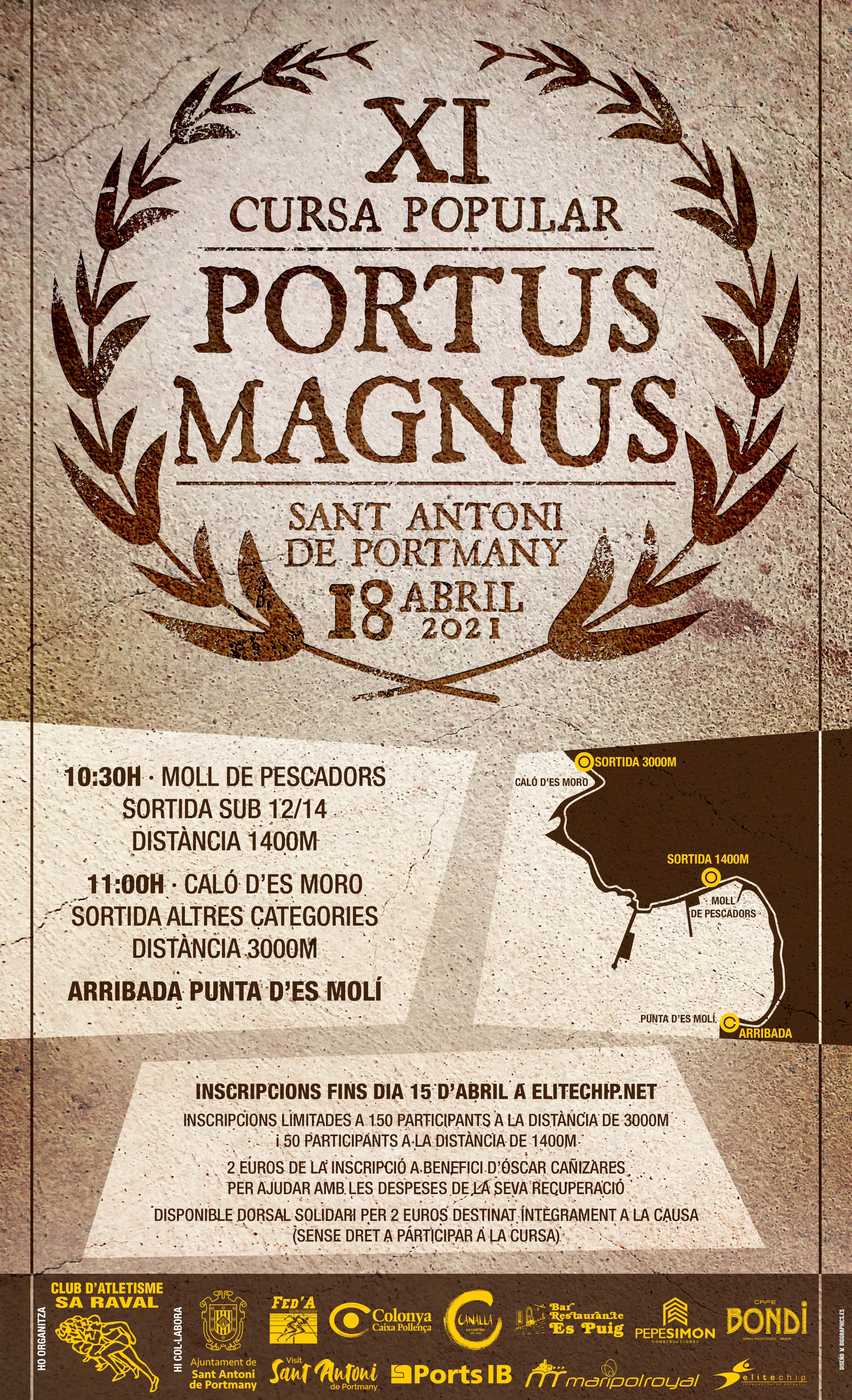 La Cursa Popular Portus Magnus celebra este domingo su undécima edición La Cursa Popular Portus Magnus celebra este domingo su undécima edición
