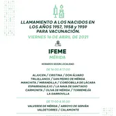 Llamamiento a la vacunación en IFEME Llamamiento a la vacunación en IFEME