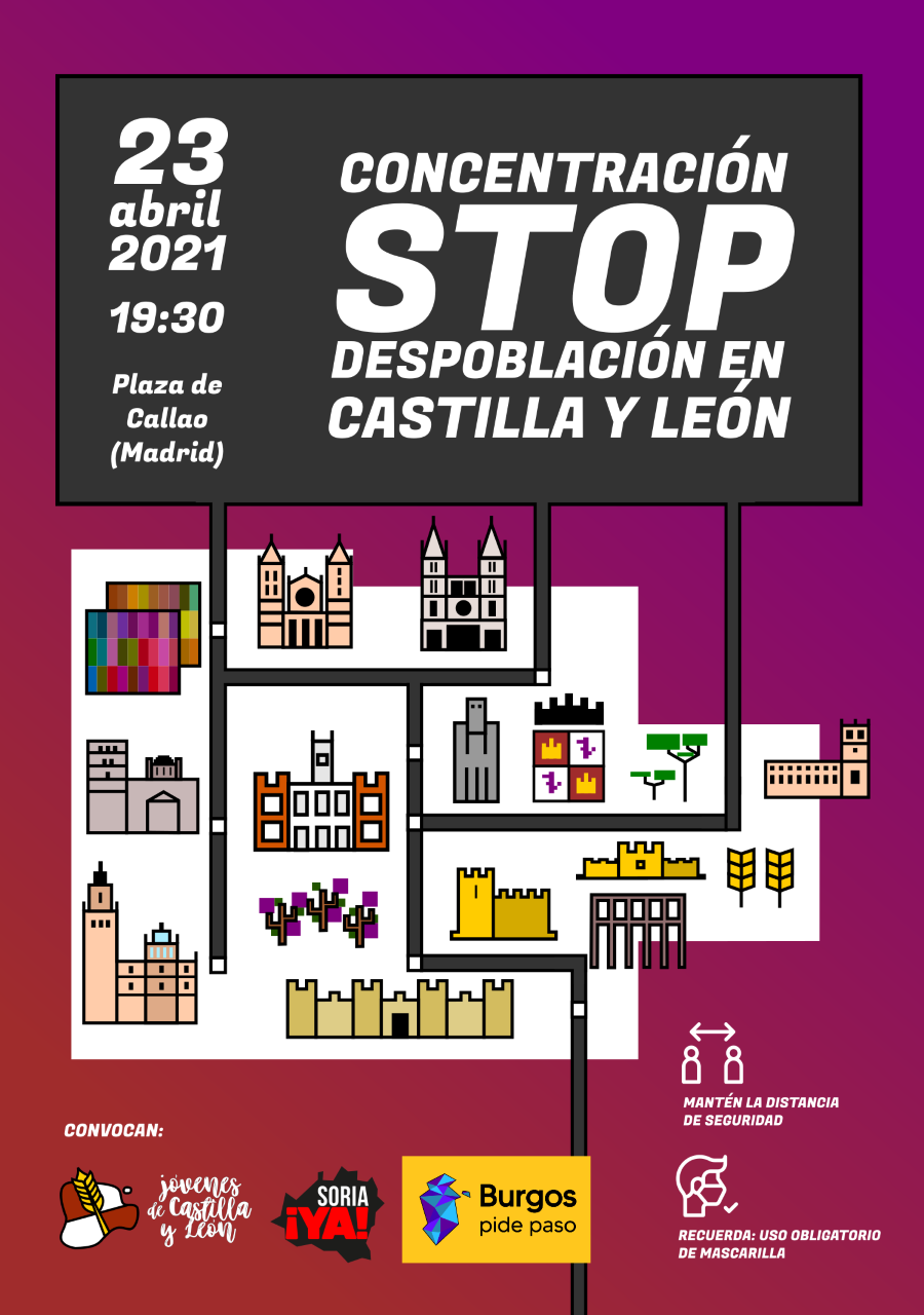 Madrid acogerá una concentración con la despoblación en nuestra comunidad como protagonista Madrid acogerá una concentración con la despoblación en nuestra comunidad como protagonista