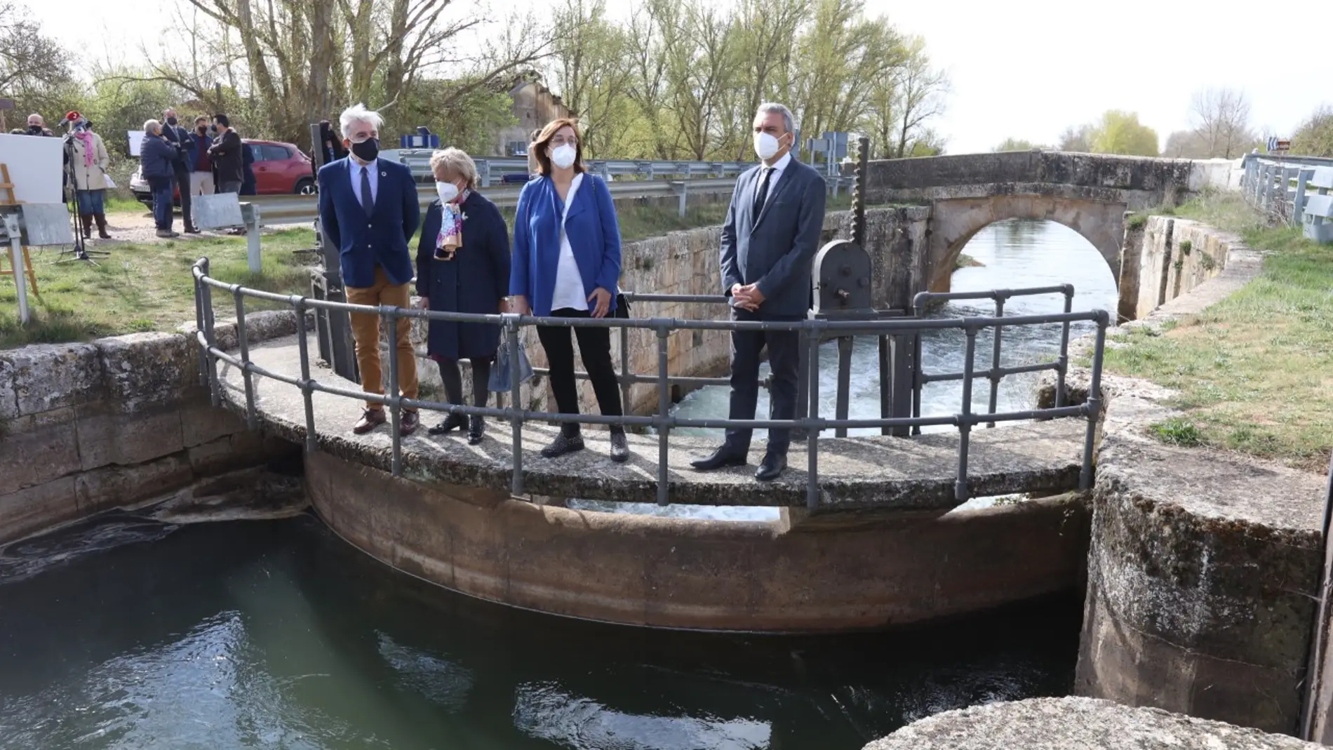 Delegación del Gobierno y Diputación de Palencia unen fuerzas en la rehabilitación del puente de Naveros de Pisuerga