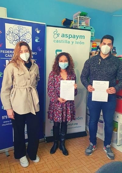 ASPAYM Castilla y León y Mundo Azul Palencia, unidos por la discapacidad ASPAYM Castilla y León y Mundo Azul Palencia, unidos por la discapacidad
