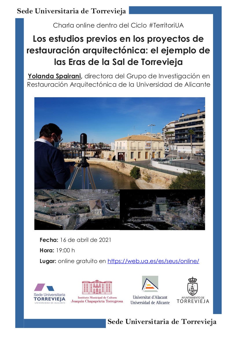 La charla, organizada por la Sede Universitaria de Torrevieja de la UA y el Instituto Municipal de Cultura “Joaquín Chapaprieta”, trata sobre la conservación del patrimonio edificado La charla, organizada por la Sede Universitaria de Torrevieja de la UA y el Instituto Municipal de Cultura “Joaquín Chapaprieta”, trata sobre la conservación del patrimonio edificado